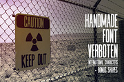 Handmade Font Verboten, a Sans Serif Font by the little wonder shop (Thumbnail 2 of 5)