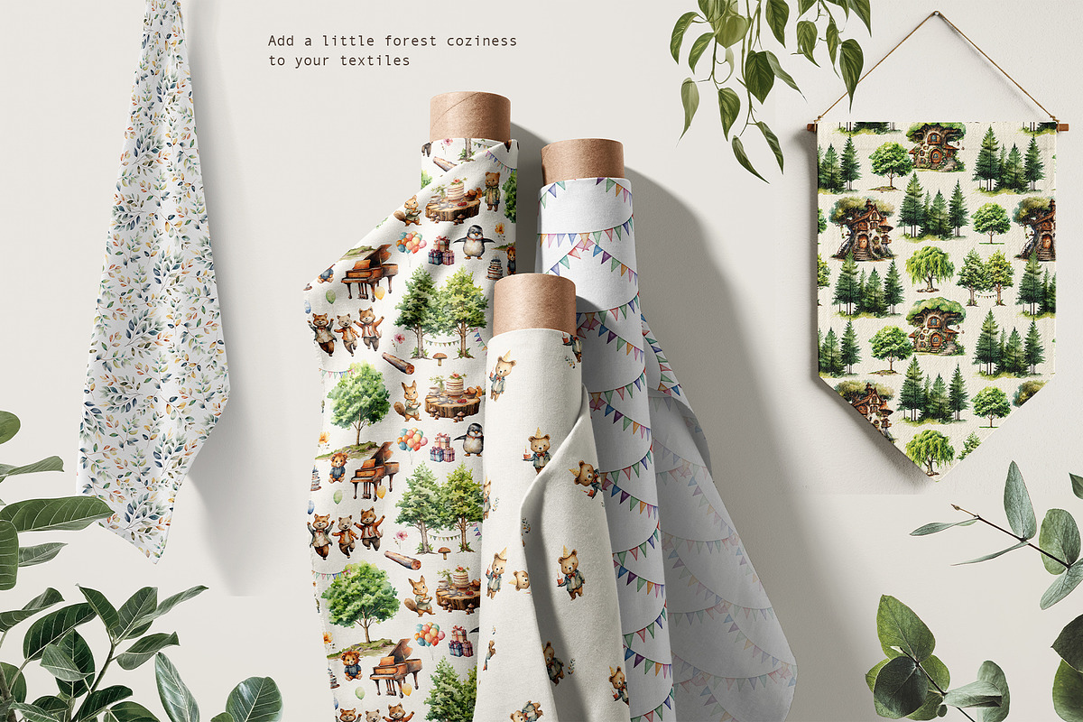 Woodland Birthday Celebration, an Animal Illustration by ApetekMarket (Photo 10 of 15)