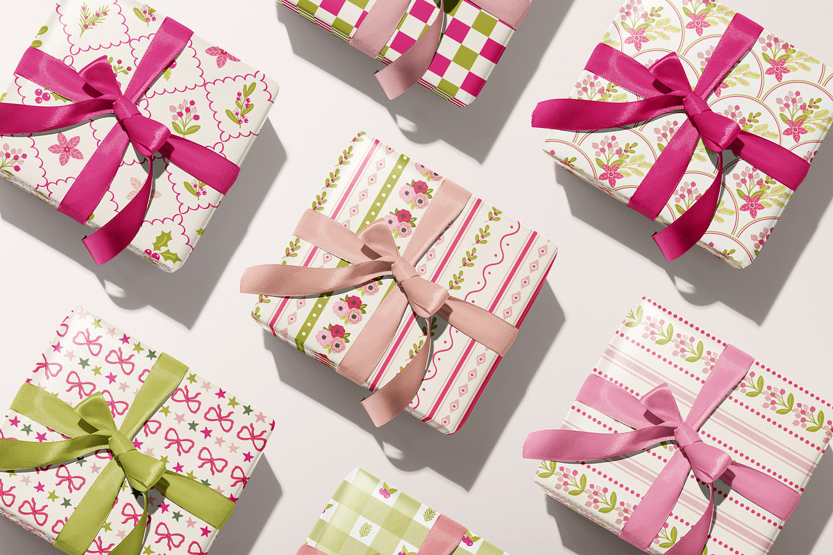 Christmas Checks and Plaids Patterns, a Pattern Graphic by Cozy pattern shop (Photo 3 of 9)