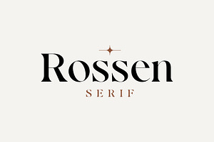 Rossen Serif – Sophisticated Font