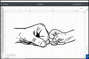 Father & Child Fist Bump SVG, an Object Graphic by BeeCraftR (Thumbnail 3 of 4)