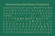 Diamend Rounded Drawn, a Sans Serif Font by Craft Supply Co. (Thumbnail 8 of 8)