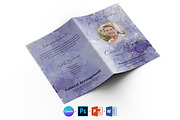 Purple Funeral Program Template, a Brochure Template by Designscozy (Thumbnail 2 of 8)