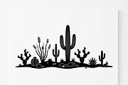 60 Desert Cactus Floral Silhouette, a Seasonal Illustration by Amazin_art (Thumbnail 19 of 24)