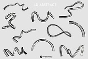 Chrome Y2K Abstract 3D Objects, an Object Graphic by Youandigraphics (Thumbnail 10 of 15)