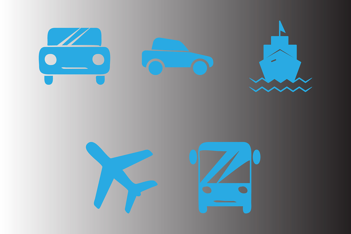 Transportation icon design template, a Solid Icon by Sumberpangan (Photo 3 of 3)