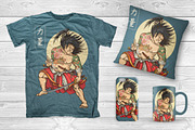 Kabuki Samurai Hero, a Person Illustration by TSV Art Collective (Thumbnail 2 of 3)