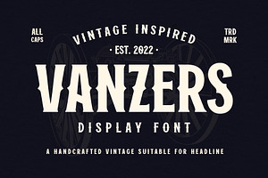 Vanzers, a Font by Novitype