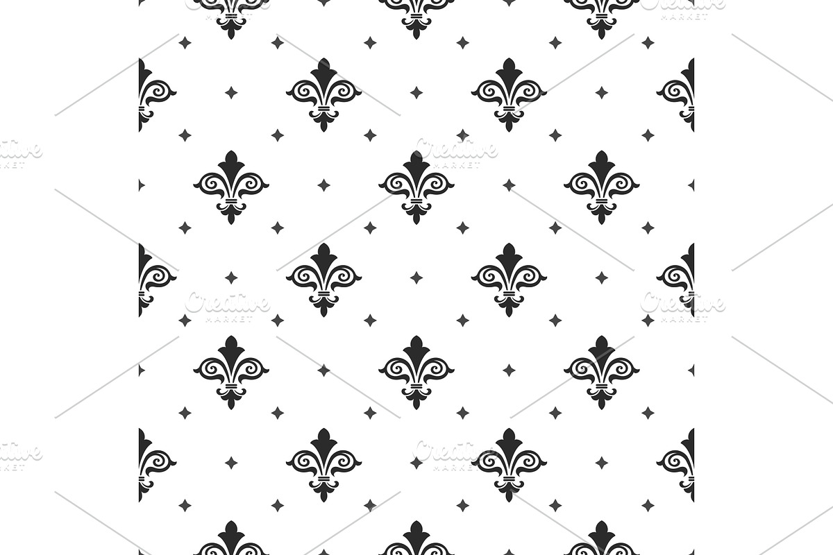Geometric seamless floral pattern, a Pattern Graphic by RODINA (Photo 1 of 3)