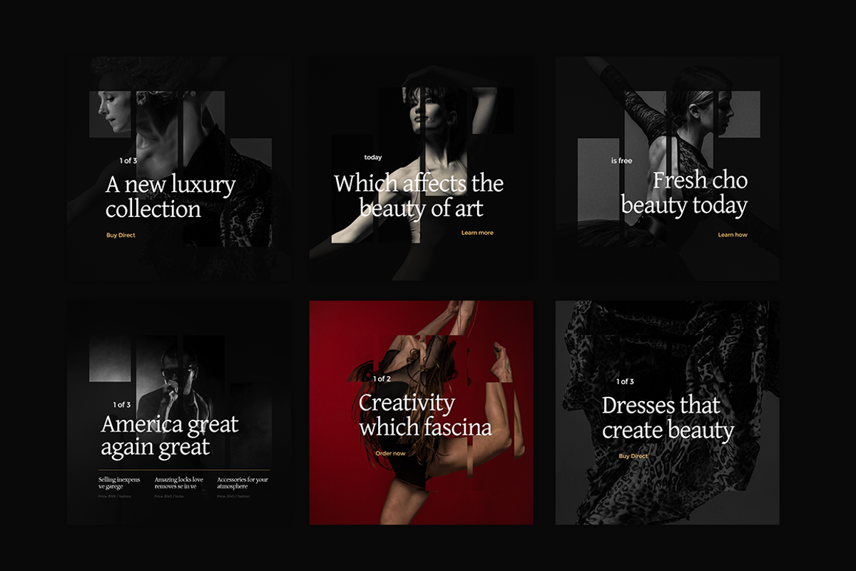 Luxuryal Social Media Kit, a Templates & Theme by Dmitrievich Konstantin (Photo 3 of 10)