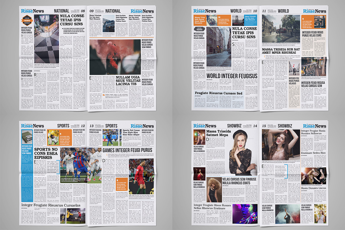 16 Page Newspaper Design v2, a Magazine Template by Miyaji75 (Photo 15 of 16)