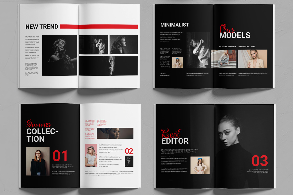Fashion Look Book Design Template preview 3