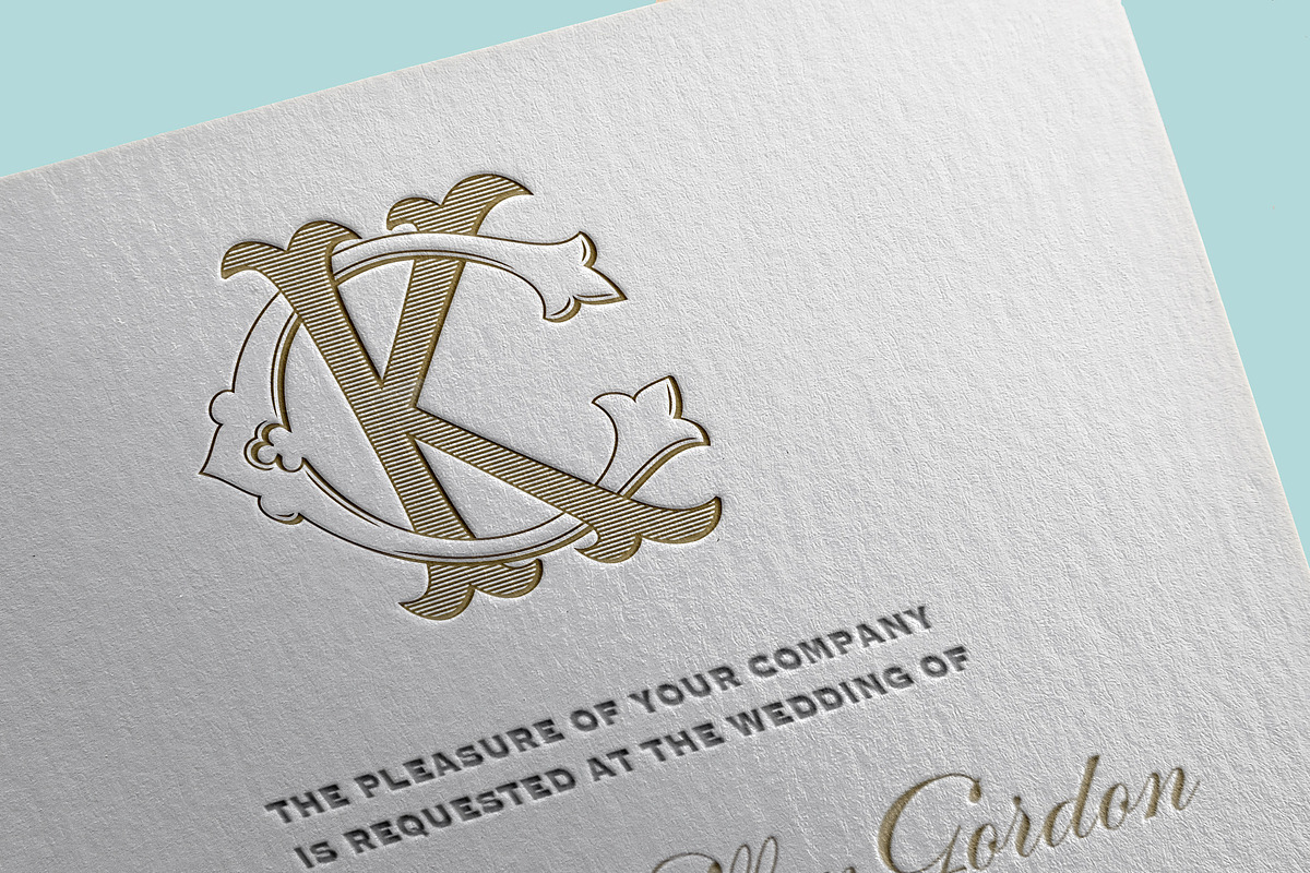 CK Monogram KC Monogram, a Branding & Logo Template by Shuler Studio (Photo 4 of 6)