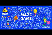 Kids labyrinth maze game, a Technology Illustration by Buch&Bee (Thumbnail 2 of 3)
