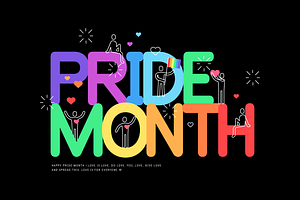 Pride month. Event templates.
