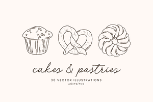 Cake and Pastry Illustrations