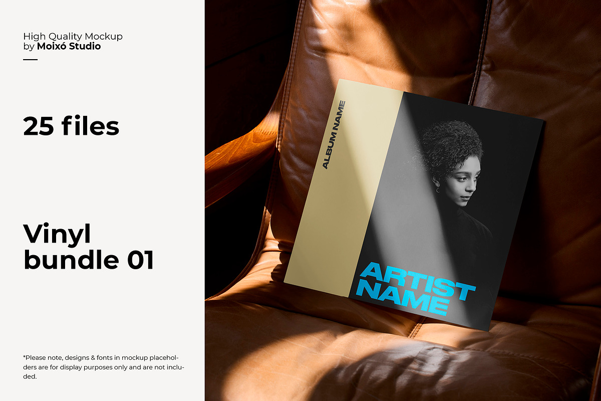 25 Vinyl Bundle Part 1, a Merchandise Mockup by Moixo studio (Photo 1 of 11)