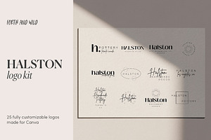 Halston Canva Modern Logo Kit