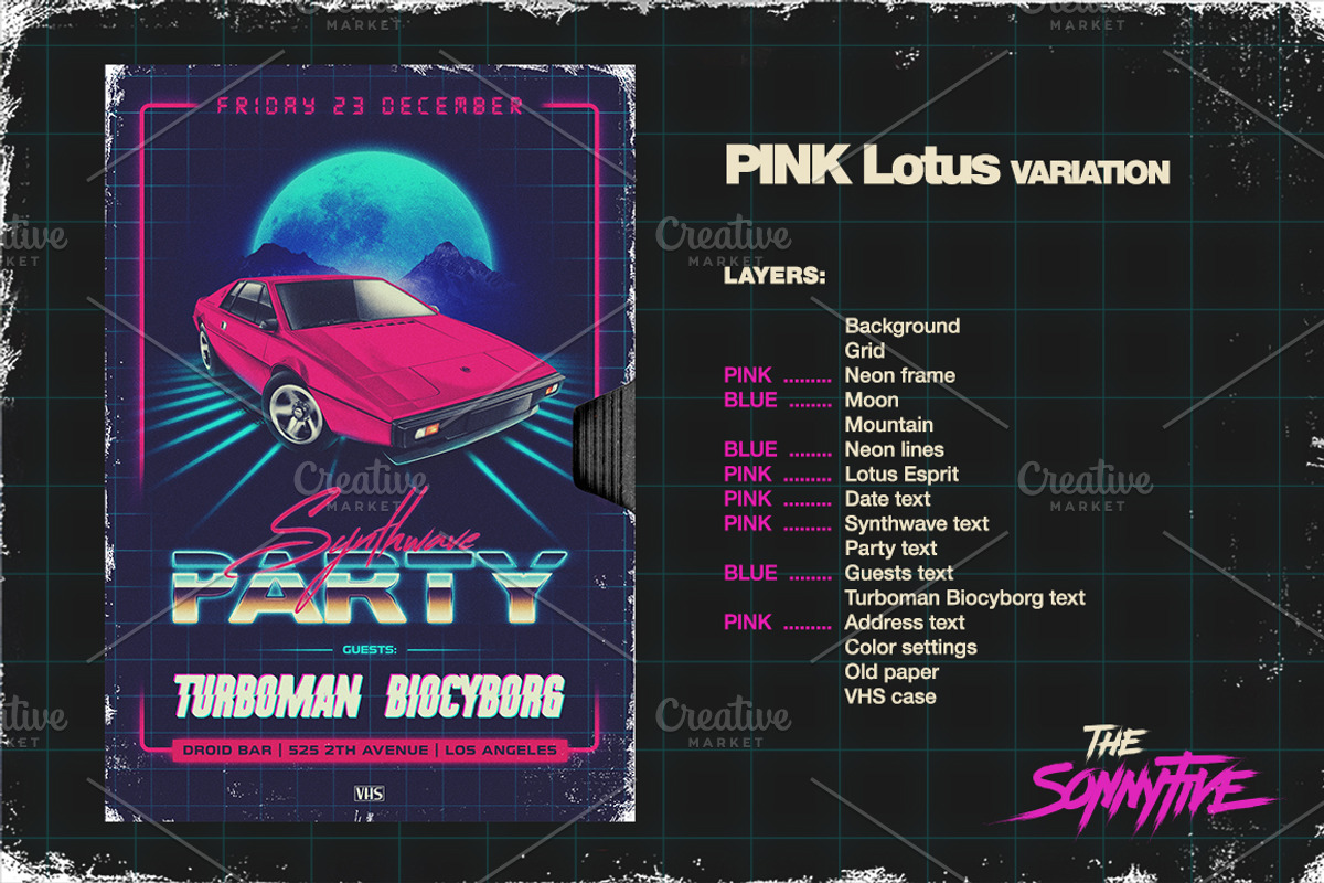 80s NewRetroWave flyers, a Flyer Template by Sonnyfive (Photo 6 of 7)