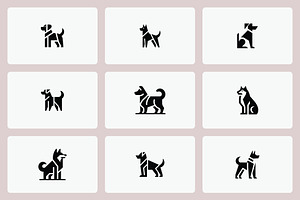 Dog Logo Collection, a Branding & Logo Template by Vectorium Studio