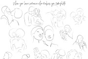 COLORS OF LOVE LINE ART COLLECTIONS, an Illustration by ArtOLB (Thumbnail 4 of 11)