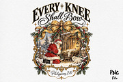 Every Knee Shall Bow Png, Nativity, a Seasonal Illustration by Craft Nest (Thumbnail 1 of 6)