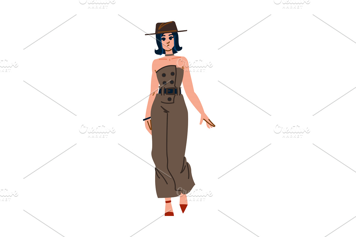 Fashion model wearing stylish, an Object Illustration by pikepicture