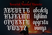 Roseartuk - Blackletter Font, a Blackletter Font by madeDeduk (Thumbnail 2 of 10)