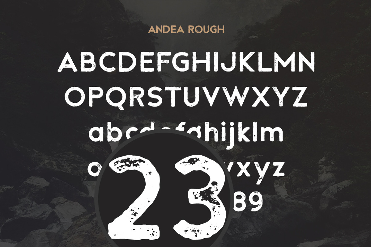 Andea - Geometric Sans Serif Font preview 5