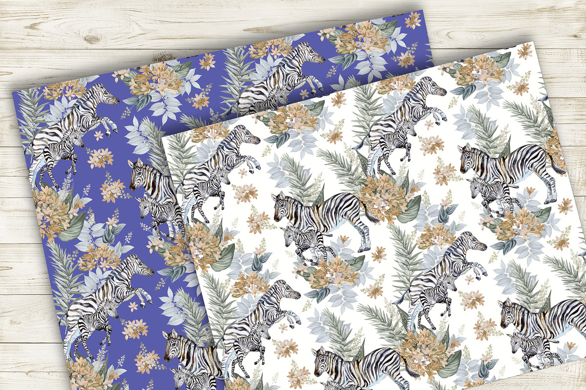 Zebra Seamless Patterns, a Pattern Graphic by MitrushovaArt (Photo 11 of 11)