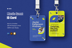 Music Event ID Card