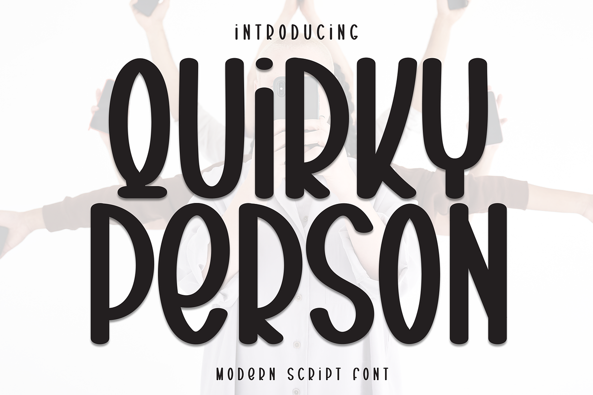 Quirky Person | Script Font, a Script Font by Scratchones (Photo 1 of 8)