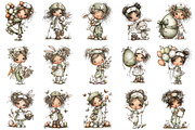 Whimsical Easter Nurse PNG Clipart, an Illustration by OK Design (Thumbnail 3 of 6)