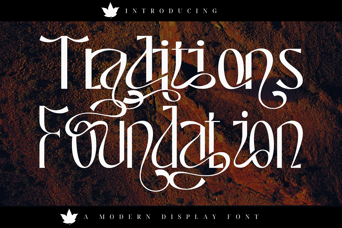 Traditions Foundation-Ligature Font, a Sans Serif Font by 177Studio (Photo 1 of 9)