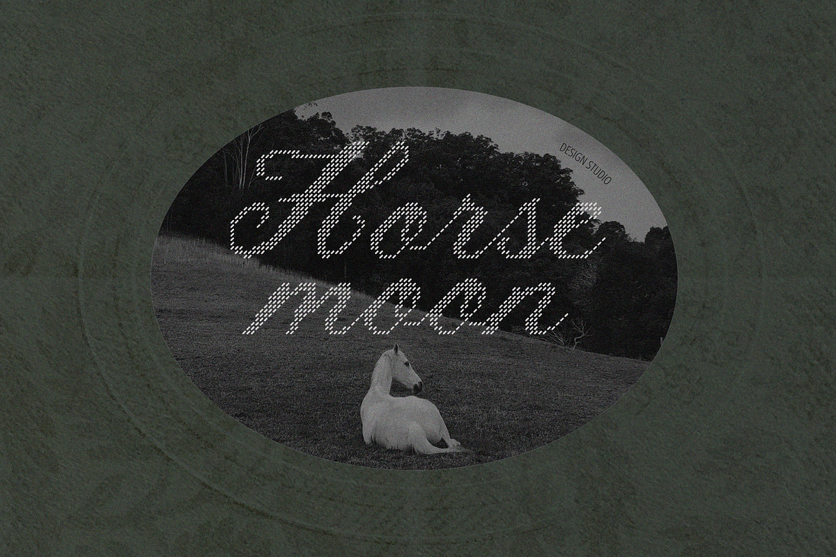 Lace House Stitched Embroidery Font, a Script Font by AnMark (Photo 2 of 11)