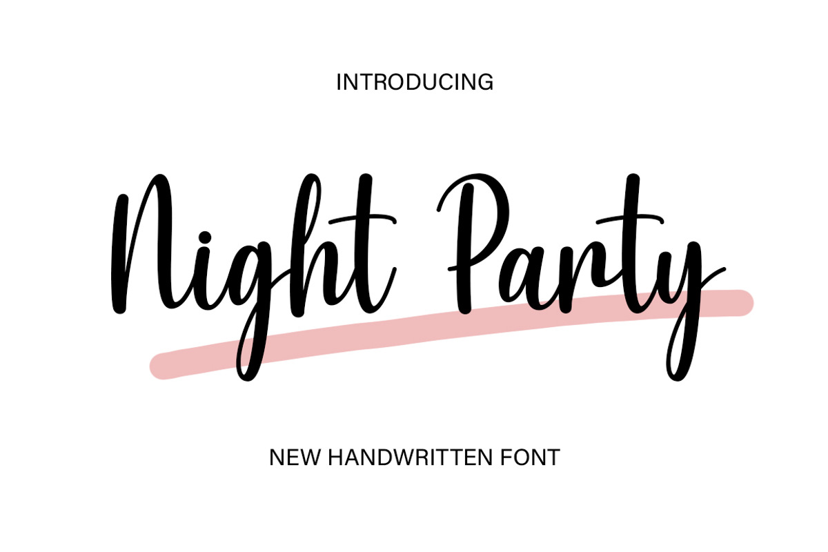 Night Party, a Script Font by DN Creative (Photo 1 of 6)