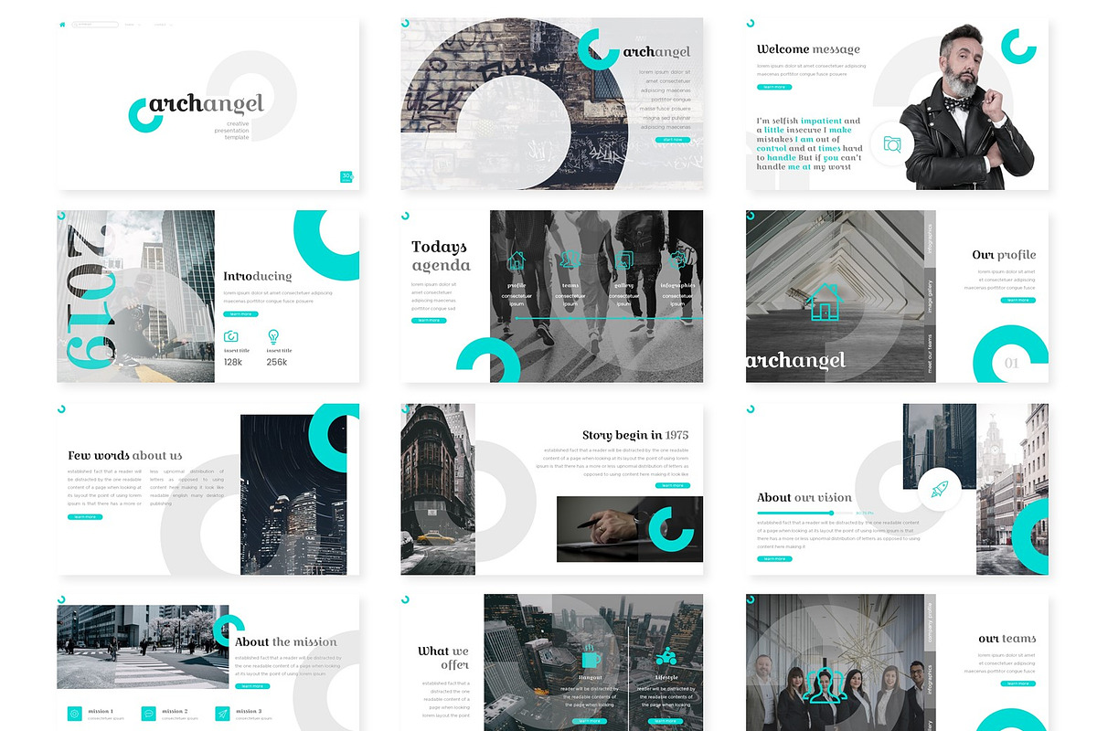 Archangel - Powerpoint Template, a Presentation Template by AQR Studio