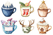 Christmas Coffee Cup Clipart, an Illustration by Daily.Designs (Thumbnail 2 of 5)
