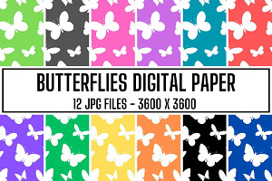 Butterflies Digital Paper