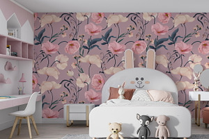 Eustoma Floral Pattern And Graphic