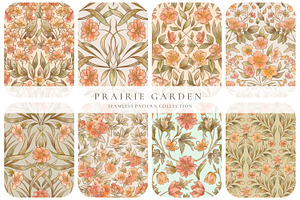 Prairie Garden Watercolor Patterns