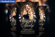 Luxury Night Party Flyer Template, a Flyer Template by Hyperpix Productions (Thumbnail 1 of 2)