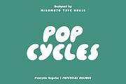 Popcycles Display Font, a Handwritten Font by Migomojo Type House (Thumbnail 1 of 12)