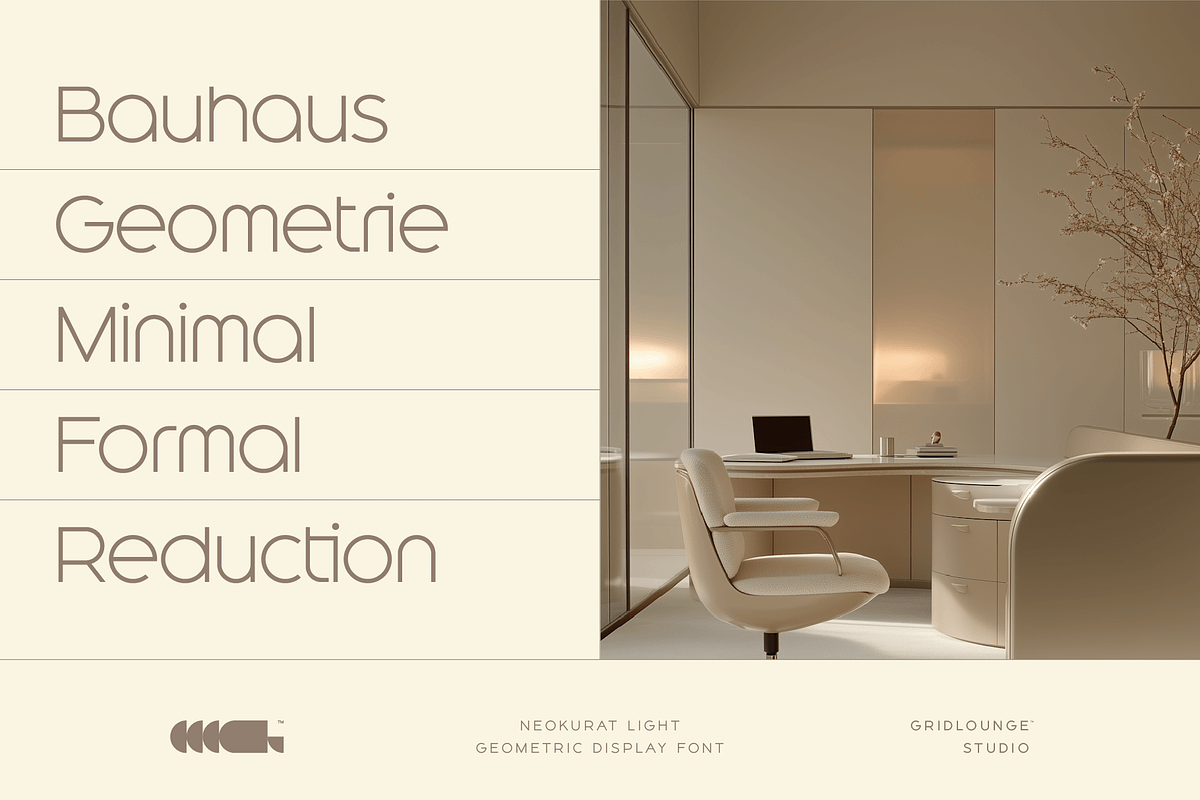 Neokurat — Light, a Sans Serif Font by Gridlounge (Photo 12 of 14)