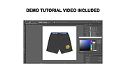 Basic Shorts Vector Flat Mockup, a Bottom Mockup by Infinity Mockups (Thumbnail 8 of 9)
