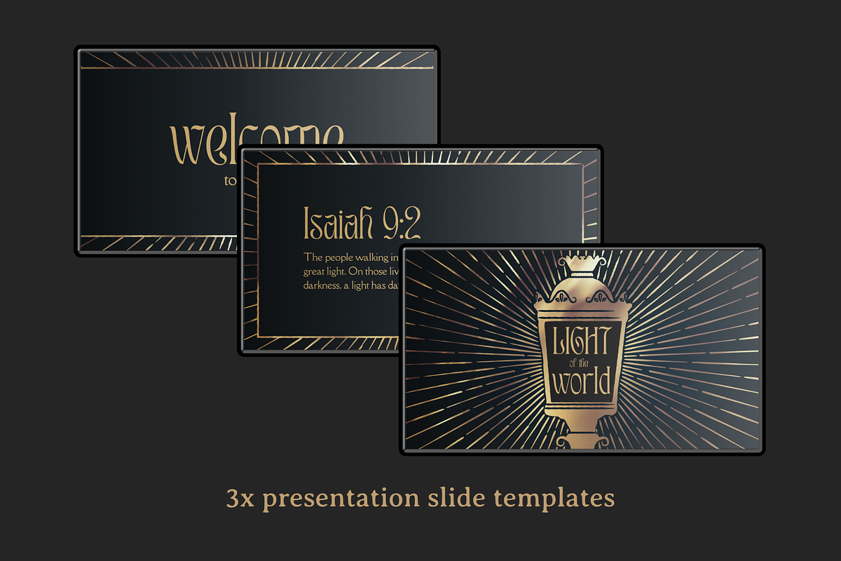 Lantern Christmas Canva Template, a Presentation Template by Greater Worth (Photo 3 of 6)