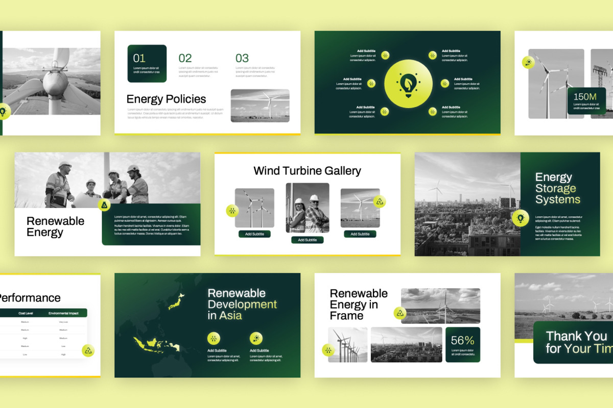 Green Energy & Renewable PowerPoint, a Presentation Template by Loin Studio (Photo 4 of 4)