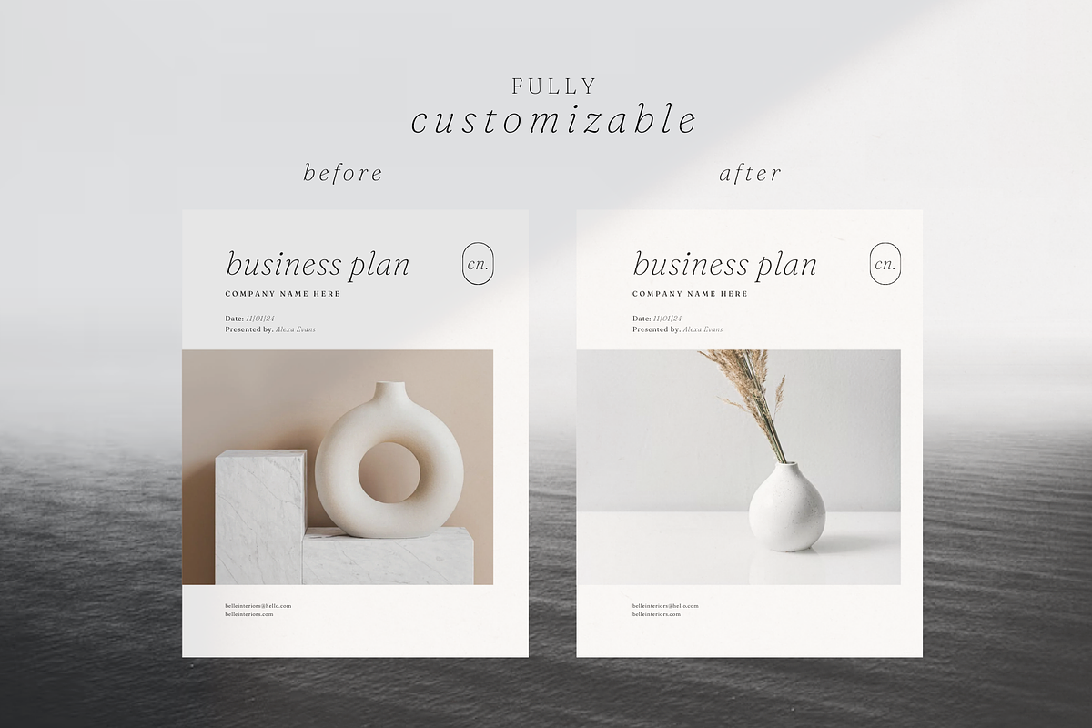 Business Plan Template Canva, a Presentation Template by frommakertomaker (Photo 8 of 10)