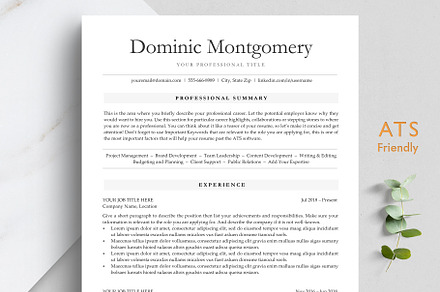 Clean & Modern ATS Resume Template, a Resume Template by TheStandOutResume
