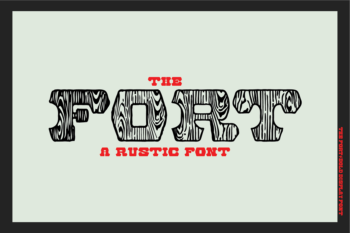 The Fort | A Rustic Display Font, a Serif Font by Bend Industries (Photo 4 of 6)